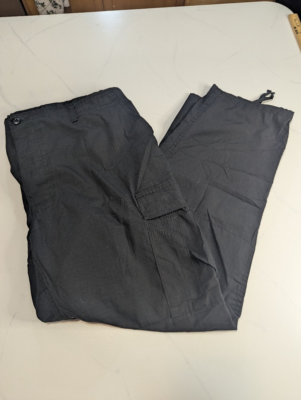 TRU-SPEC Tactical BDU Pants Black XL Regular 39-43 Waist 32 Inseam Cargo